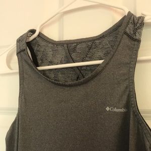 Columbia active tank top with lace back